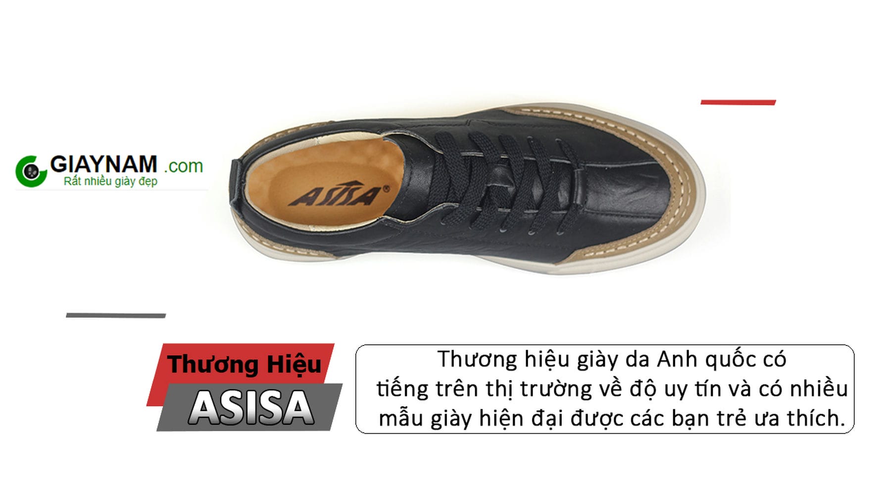 Giày da nam nhập khẩu Anh quốc ASISA chính hãng